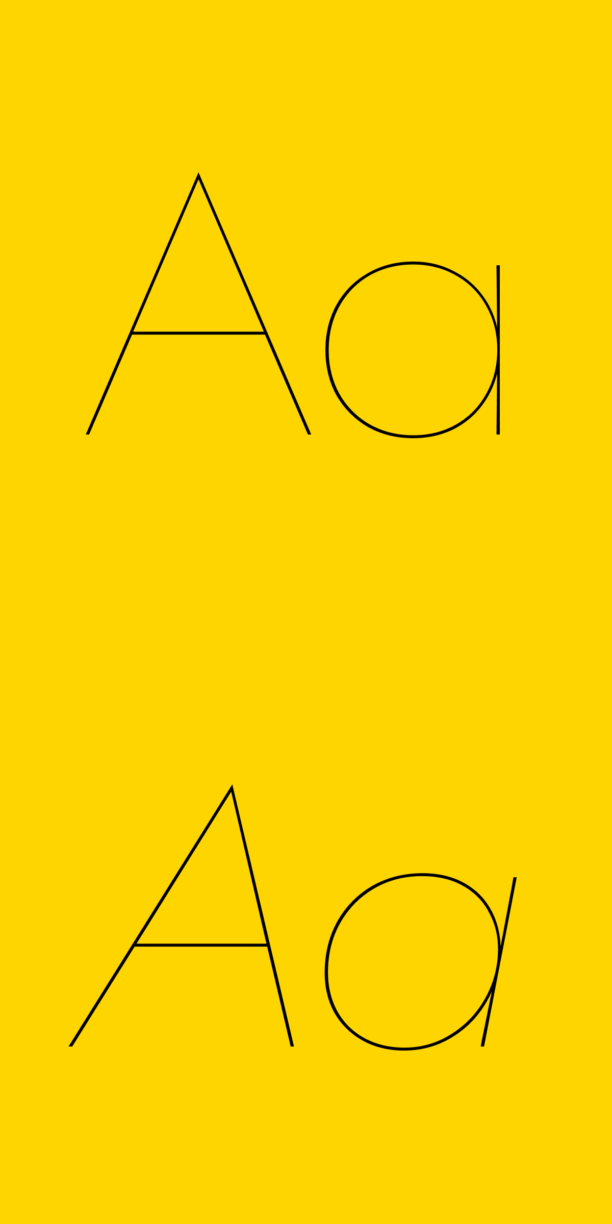 Workhorse Geometric Text Hairline