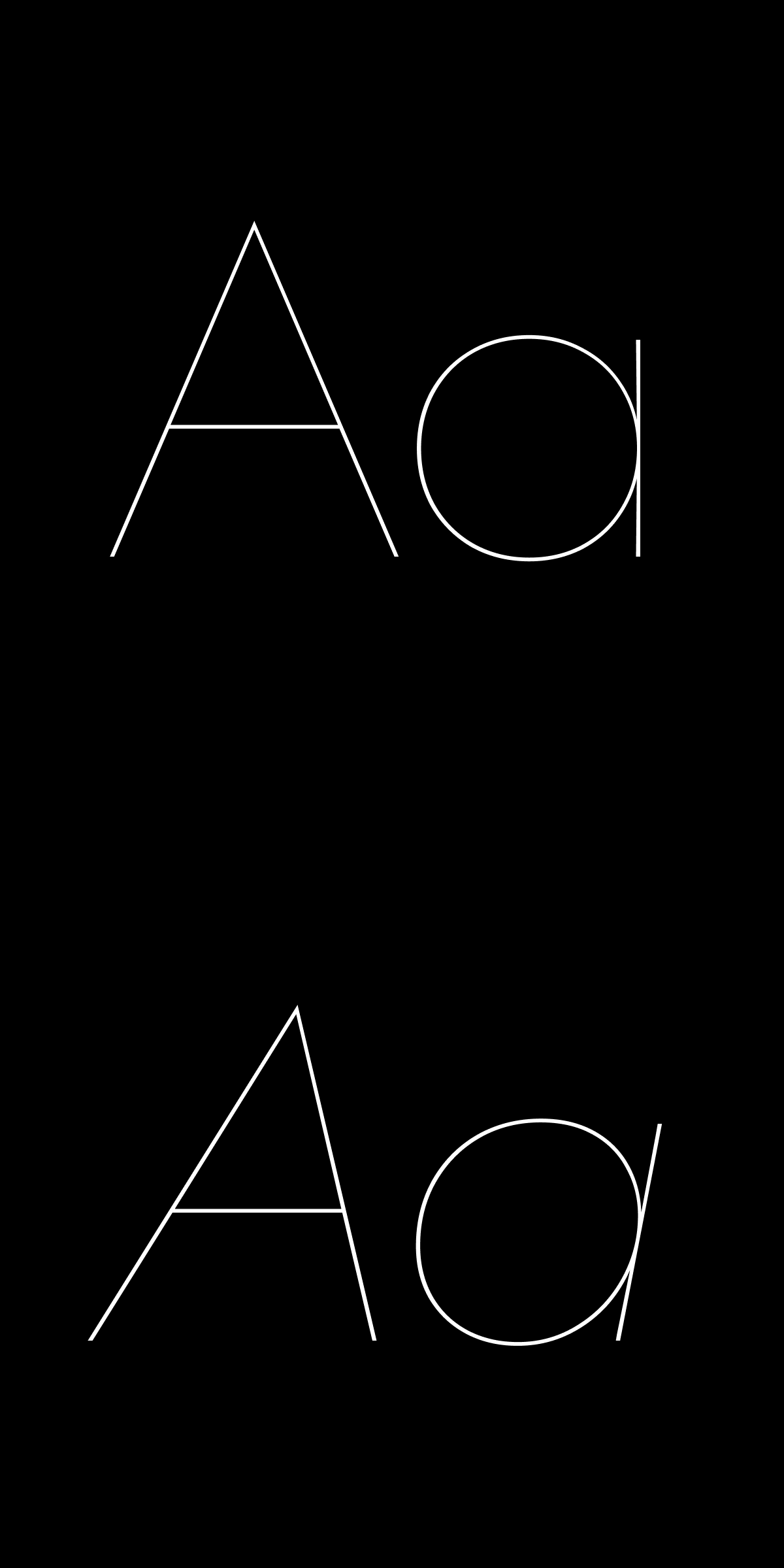 Workhorse Geometric Text Hairline